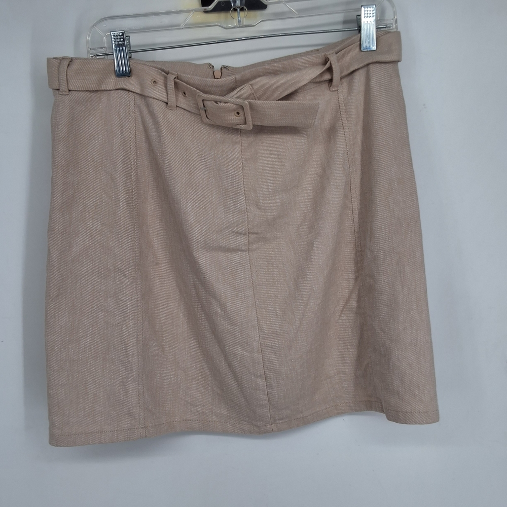 LOFT  Sz 10 Beige Mini Skirt with Belt